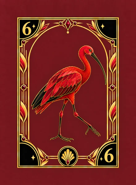 Carte originale BAO BEI : Ibis rouge